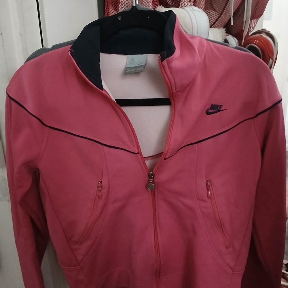 Women's Nike Pink & Black Full Zip Jacket Size S